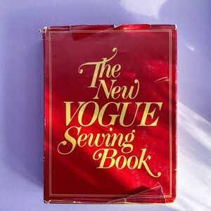 Vogue Sewing Book — Cream Cover with Red and Gold Accents